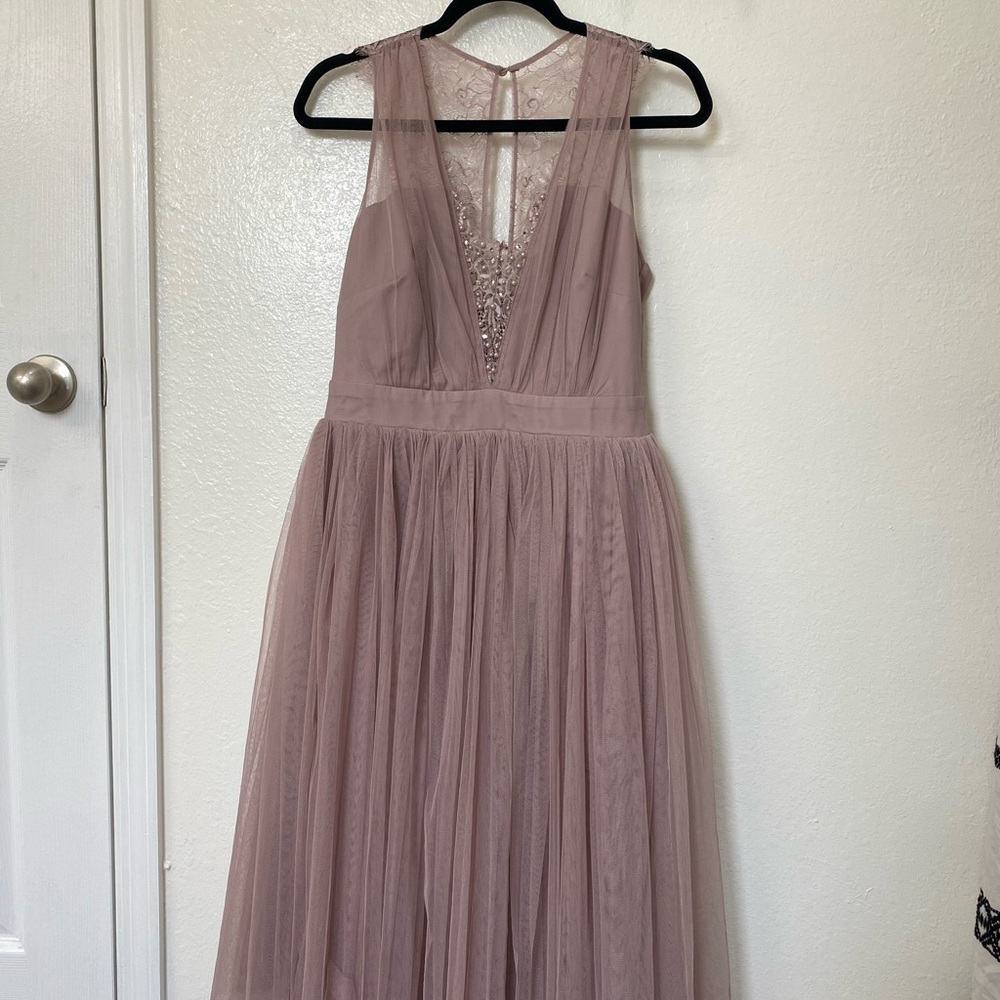 Little Mistress Dusty Rose Tulle dress